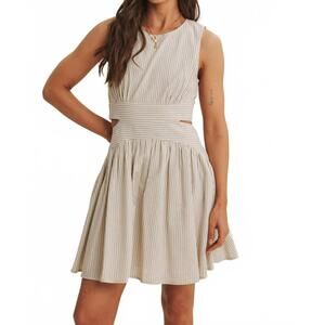 NEW IN FEBRUARY seaside breeze mini dress in beige